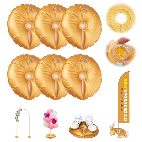 2 x verdickte Wassergewichtbeutel für Bogenhintergrund, Ballonbogengewichte für Hochzeit, Geburtstag, Party, strapazierfähig, mit Wasser befüllbar, unzerbrechliche Basis für Ballonsäulenständer 2 x verdickte Wassergewichtbeutel für Bogenhintergrund, Ballonbogengewichte für Hochzeit, Geburtstag, Party, strapazierfähig, mit Wasser befüllbar, unzerbrechliche Basis für Ballonsäulenständer von sansaieco