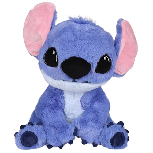 Disney Stitch Large Plüsch Maskottchen, blaues Kuscheltier, Teddybär für Kinder 30 cm (A) von sarcia.eu