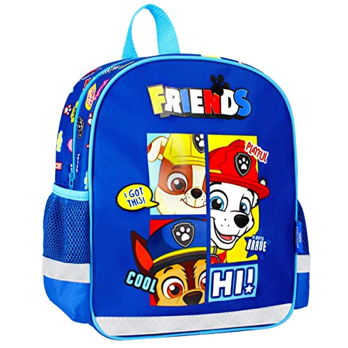 Paw Patrol Chase Marshall Rubble Blue Vorschulrucksack für Jungen, reflektierend 31x25x9cm Paw Patrol Chase Marshall Rubble Blue Vorschulrucksack für Jungen, reflektierend 31x25x9cm von sarcia.eu