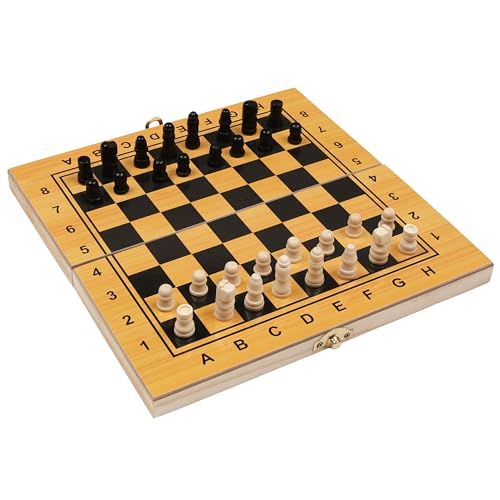 Schach Holz 3in1, Dame, Triktrak Brettspiel Schachbrett 24x24 (Holzschach) von sarcia.eu