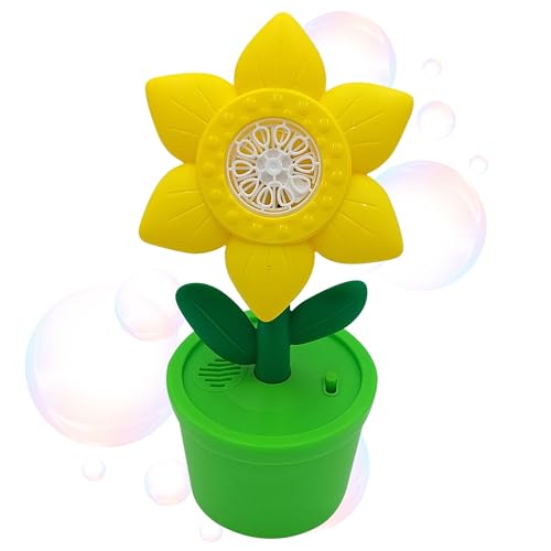 Seifenblasenmaschine, Seifenblasenblume + Flüssigkeit 80ml, LED Licht Seifenblasenmaschine für Geburtstag Party Hochzeit Seifenblasen Maschine für Kinder Blasenmaschine (0911) von sarcia.eu