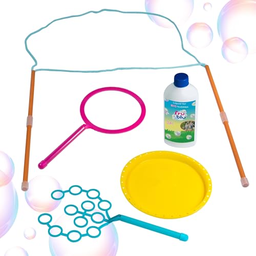 Seifenblasenset mit Zubehör + Flüssigkeit 400 ml Seifenblasenmaschine für Geburtstag Party Hochzeit Seifenblasen Maschine für Kinder Blasenmaschine (0487) von sarcia.eu