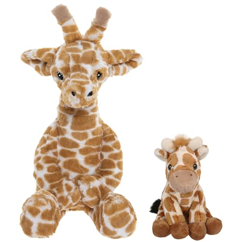 sarcia.eu Charlie Bears, Set mit Zwei Kuscheltieren aus den Serien Bear&Me und Cuddle Cubs, Giraffe – ideal für Babys und Kinder (C) von sarcia.eu