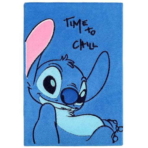 sarcia.eu DISNEY Stitch Plüsch liniertes Notizbuch, Notizen mit blau Einband A5/80 Seiten (Blau) von sarcia.eu