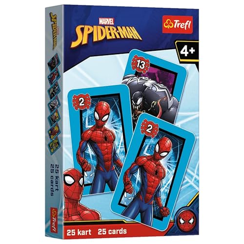 sarcia.eu Marvel Spider Man Kartenspiel SCHWARZER Peter für Kinder, Familienspiel, Spielkarten Trefl 4+ (Spider-Man) von sarcia.eu