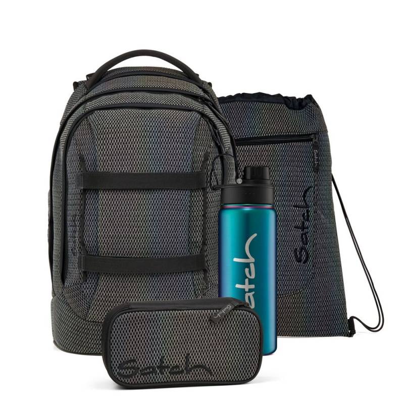 satch Schulrucksack pack Hidden Rainbow 4tlg. - Rainbow Reflex Edition von satch
