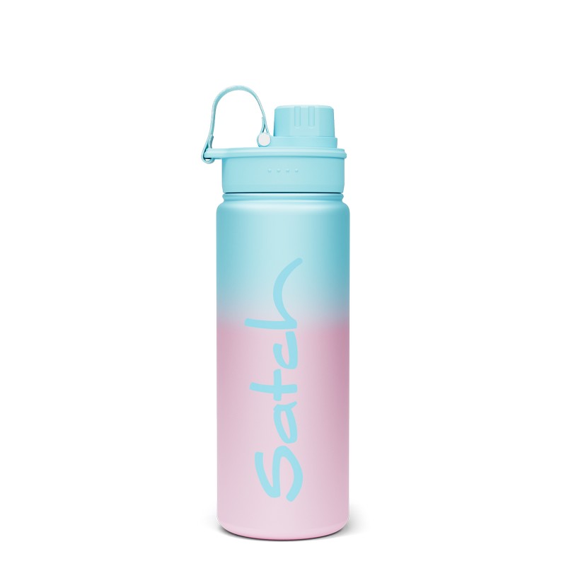 satch Trinkflasche Edelstahl Light Blue Graffiti von satch