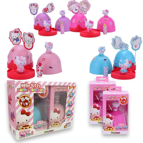 Sbabam FUNNY BOX Hello Kitty Happy Birthday, Baby Girl wird Kuchen Topper für Kuchen und Party, 2 Stück, Geburtstagskuchen Dekorationen, Hello Kitty Gadgets mit Aufkleber für Kinder Geschenk +3 Jahre Sbabam FUNNY BOX Hello Kitty Happy Birthday, Baby Girl wird Kuchen Topper für Kuchen und Party, 2 Stück, Geburtstagskuchen Dekorationen, Hello Kitty Gadgets mit Aufkleber für Kinder Geschenk +3 Jahre von #sbabam