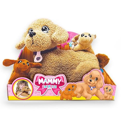 Sbabam Mammy Surprise Big Version, Super Weiches Kuscheltier Hund 34x25cm mit Niedlichen Welpen, Plüschtier mit Tragetasche, Spielzeug ab 3 Jahre mit Kleinen Tiere Figuren als Baby Geschenk - Pudel Sbabam Mammy Surprise Big Version, Super Weiches Kuscheltier Hund 34x25cm mit Niedlichen Welpen, Plüschtier mit Tragetasche, Spielzeug ab 3 Jahre mit Kleinen Tiere Figuren als Baby Geschenk - Pudel von #sbabam
