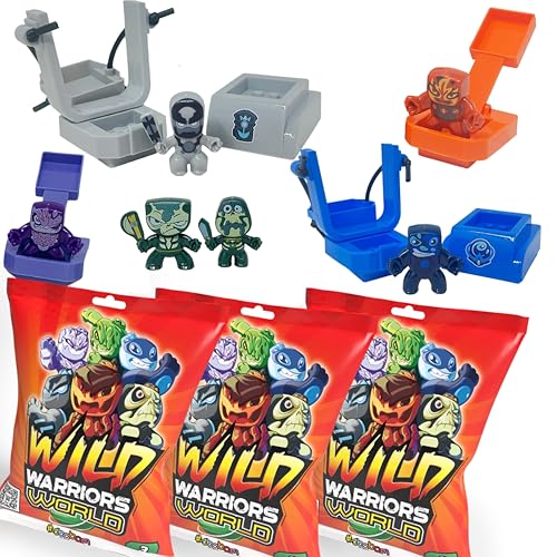 #sbabam, Wild Warriors World Ride Set, 3er-Pack Spielzeug-Krieger-Sachen mit Katapult, Schleuder, Streitwagen - Kinderspiele +3 Jahre, 9 Überraschungen, 3 Figuren und 6 Waffen enthalten #sbabam, Wild Warriors World Ride Set, 3er-Pack Spielzeug-Krieger-Sachen mit Katapult, Schleuder, Streitwagen - Kinderspiele +3 Jahre, 9 Überraschungen, 3 Figuren und 6 Waffen enthalten von #sbabam