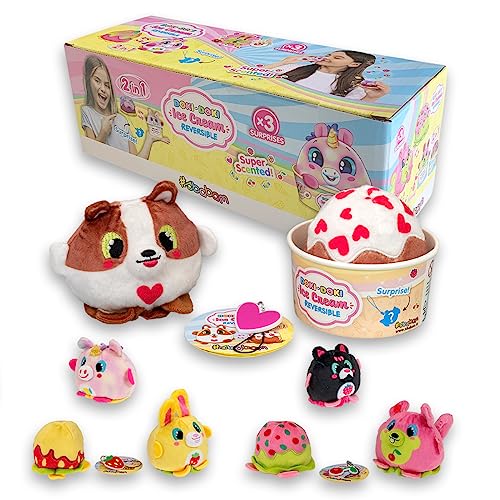 #sbabam Funny Box Doki Doki Ice Cream Reversible, Spielzeug ab 3 Jahre für Kinder, 3er-Pack, Tiere Figuren und Wendbares Kuscheltier, Duft in Form eines Eisbechers als Baby Geschenk #sbabam Funny Box Doki Doki Ice Cream Reversible, Spielzeug ab 3 Jahre für Kinder, 3er-Pack, Tiere Figuren und Wendbares Kuscheltier, Duft in Form eines Eisbechers als Baby Geschenk von #sbabam