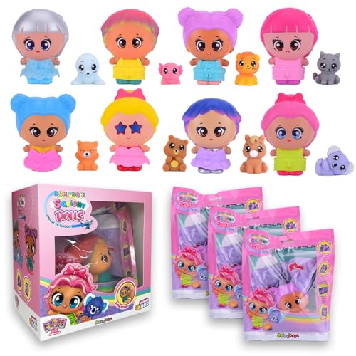 #sbabam Funny Box Doki Doki Squishy Dolls, Squishy Doll mit Welpe, 3er-Packung, Puppen für Mädchen mit Kleid, Postkarte und Reisepass – Spiele für Kinder vom Kiosk und Geschenkideen für Mädchen #sbabam Funny Box Doki Doki Squishy Dolls, Squishy Doll mit Welpe, 3er-Packung, Puppen für Mädchen mit Kleid, Postkarte und Reisepass – Spiele für Kinder vom Kiosk und Geschenkideen für Mädchen von #sbabam