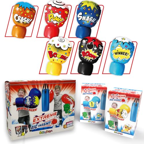 #sbabam Funny Box Extreme Big Smash – Aufblasbare Kinderhandschuhe Maxi-Größe, Kinderspiele vom Kiosk, Boxhandschuhe, Gartenspiele und Geburtstagsfeiern, Geschenkideen für Jungen und Mädchen +8 Jahre von #sbabam