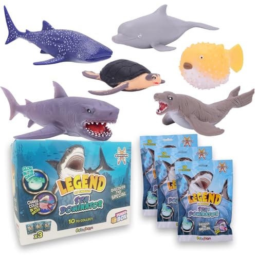 #sbabam Funny Box Legend of Animals Sea Dominator, Spielzeugtiere für Kinder mit Karten enthalten, 3-teilig, Kinderspiele vom Kiosk, ausziehbarer Hai, Orca und andere Puppen mit Spezialeffekten #sbabam Funny Box Legend of Animals Sea Dominator, Spielzeugtiere für Kinder mit Karten enthalten, 3-teilig, Kinderspiele vom Kiosk, ausziehbarer Hai, Orca und andere Puppen mit Spezialeffekten von #sbabam