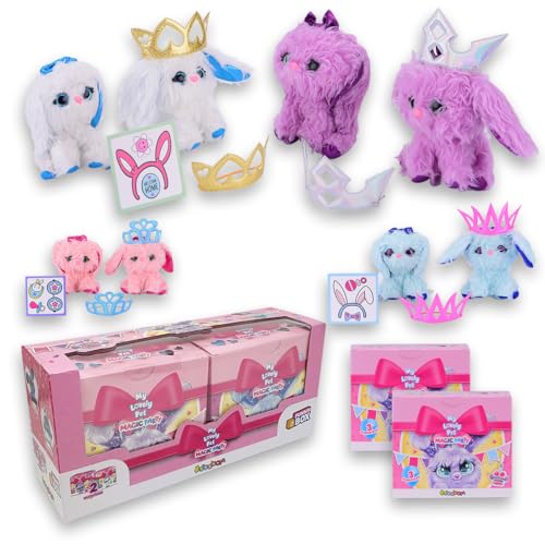 #sbabam Funny Box Lovely Pets Magic Party, Kuscheltiere mit Zubehör enthalten, 2 Stück, Tiere Spielzeug für Kinder, Spiele für Kinder und Zeitungskiosk, Plüsch zum Waschen, Trocknen, Kämmen #sbabam Funny Box Lovely Pets Magic Party, Kuscheltiere mit Zubehör enthalten, 2 Stück, Tiere Spielzeug für Kinder, Spiele für Kinder und Zeitungskiosk, Plüsch zum Waschen, Trocknen, Kämmen von #sbabam