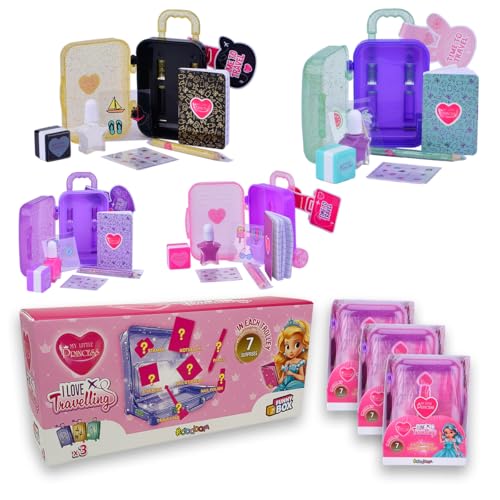 #sbabam Funny Box My Little Princess I Love Travelling, Mini-Prinzessinnen Trolley Spielzeug, 3 Stück, 7 Überraschungen in jedem Fall einschließlich Aufkleber, Stifte, Stempel und mehr #sbabam Funny Box My Little Princess I Love Travelling, Mini-Prinzessinnen Trolley Spielzeug, 3 Stück, 7 Überraschungen in jedem Fall einschließlich Aufkleber, Stifte, Stempel und mehr von #sbabam