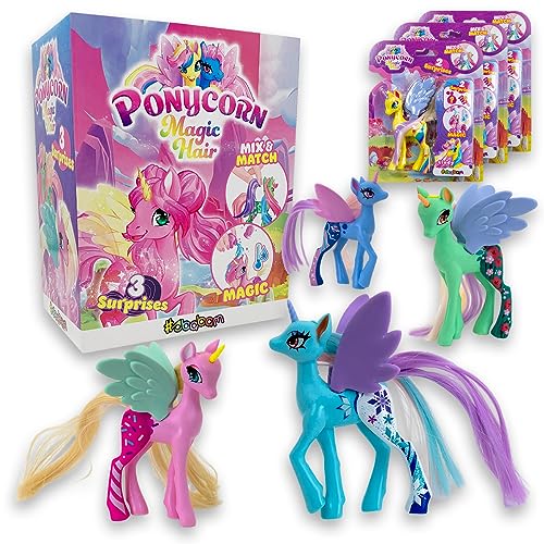 #sbabam Funny Box Ponycorn Magic Hair, Spielzeug ab 3 Jahre für Kinder, Pony Pferde Mädchen Geschenk, 3 Stück, Pferde Spielzeug mit Zubehör Ideal als Gastgeschenk Kindergeburtstag #sbabam Funny Box Ponycorn Magic Hair, Spielzeug ab 3 Jahre für Kinder, Pony Pferde Mädchen Geschenk, 3 Stück, Pferde Spielzeug mit Zubehör Ideal als Gastgeschenk Kindergeburtstag von #sbabam