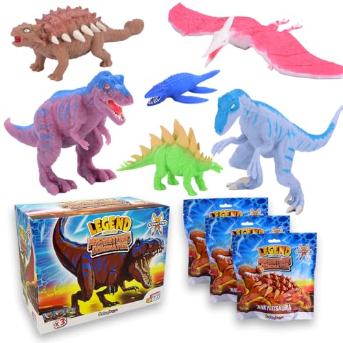 #sbabam Funny Box Prähistorischer Dominator, Ausziehbare Dinosaurier für Kinder mit Spezialeffekten, 3 Stück, Kinderspielzeug Kiosk mit T-Rex, Triceratops und Anderen, Maxi Size Toy Animals +3 Jahre #sbabam Funny Box Prähistorischer Dominator, Ausziehbare Dinosaurier für Kinder mit Spezialeffekten, 3 Stück, Kinderspielzeug Kiosk mit T-Rex, Triceratops und Anderen, Maxi Size Toy Animals +3 Jahre von #sbabam