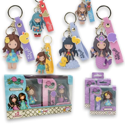 #sbabam Funny Box Santoro Gorjuss Key Ring, 2 farbige Schlüsselanhänger mit Charme zum Anhängen an Schulrucksack, Kinderhandtasche, Trolley - Gadgets und Neuheiten, Kioskspiele, Geschenkideen #sbabam Funny Box Santoro Gorjuss Key Ring, 2 farbige Schlüsselanhänger mit Charme zum Anhängen an Schulrucksack, Kinderhandtasche, Trolley - Gadgets und Neuheiten, Kioskspiele, Geschenkideen von #sbabam
