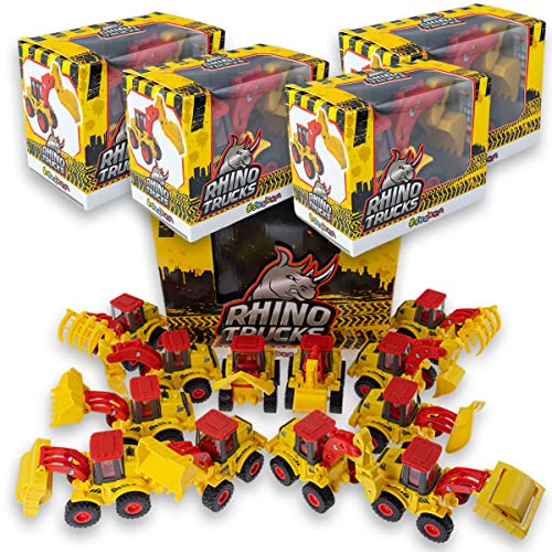 #sbabam Rhino Trucks, Traktor Spielzeug ab 3 Jahre, 4er-Pack, Baufahrzeuge Spielzeug Auto für Kinder Ideal als Baby Geschenk #sbabam Rhino Trucks, Traktor Spielzeug ab 3 Jahre, 4er-Pack, Baufahrzeuge Spielzeug Auto für Kinder Ideal als Baby Geschenk von #sbabam