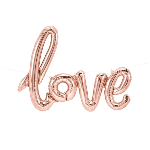 schenken-24 Folienballon Love/Kupfer/ca. 56 hoch und 76 cm lang/Hochzeit / von schenken-24