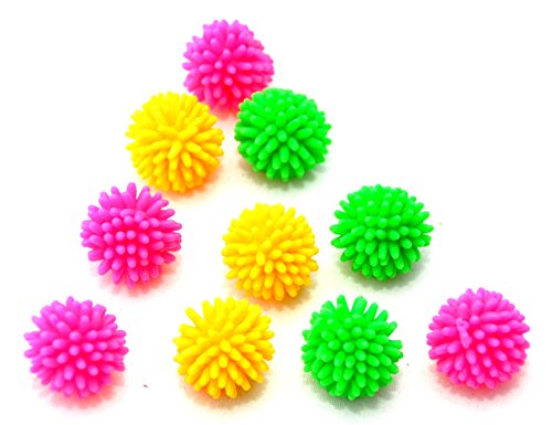 10 X Mini Stressball mit Noppen für zwischendurch Massageball 2 cm by schenkfix von schenkfix.de