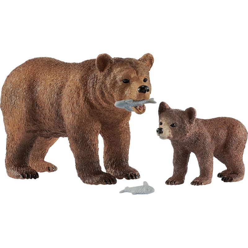 schleich® 42473 Wild Life – Grizzlybär – Mutter mit Jungem von schleich® Wild Life