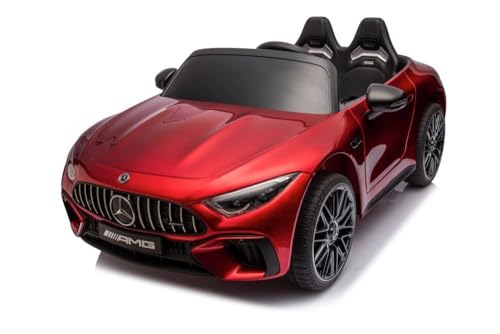 Kinder Elekrtoauto Mercedes-Benz SL63 Zwei Motoren+LED+Audio+FB rot von schnaeppchenmeile-online