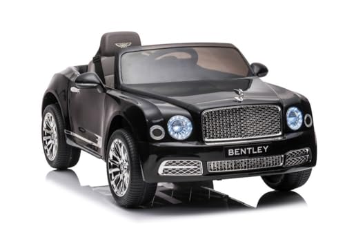 Kinder Elektroauto Bentley Mulsanne Schwarz 2 Motoren+LED+FB+Audio von schnaeppchenmeile-online