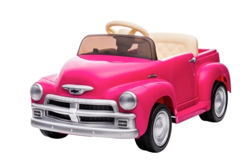 Kinder Elektroauto Chevrolet 3100 Classic,12 Volt, pink 2 Motoren+LED von schnaeppchenmeile-online