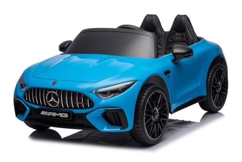 Kinder Elektroauto Mercedes-Benz SL63 Zwei Motoren+LED+Audio+FB blau von schnaeppchenmeile-online