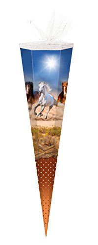 Schultüte / Zuckertüte / 85cm / eckig / "Wildpferde" Schultüte / Zuckertüte / 85cm / eckig / "Wildpferde" von schultüte