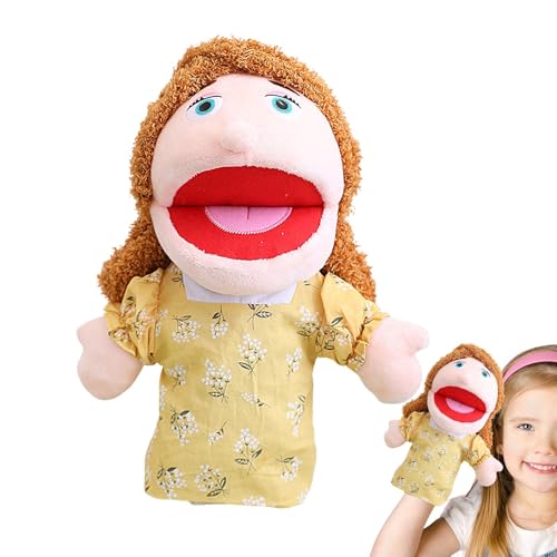 scyca Handpuppe aus Plüsch, Familienpuppe, Vorschule, Plüschpuppe zum Geschichtenerzählen, interaktives Theater zeigt Puppen und Spielzeugpuppen mit beweglichem Mund scyca Handpuppe aus Plüsch, Familienpuppe, Vorschule, Plüschpuppe zum Geschichtenerzählen, interaktives Theater zeigt Puppen und Spielzeugpuppen mit beweglichem Mund von scyca