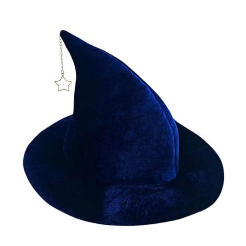 scyca Hexenhüte für Frauen, Hexenhüte für Erwachsene, Halloween, mit Sternanhänger, Halloween-Hexenhut für Damen, Horrorfestival für Erwachsene scyca Hexenhüte für Frauen, Hexenhüte für Erwachsene, Halloween, mit Sternanhänger, Halloween-Hexenhut für Damen, Horrorfestival für Erwachsene von scyca