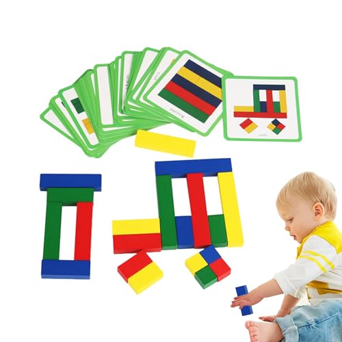 scyca Holzblock-Puzzle, bunte Puzzles in verschiedenen Formen mit Karten, Vorschulaktivität, Blockspiele für Kinder ab scyca Holzblock-Puzzle, bunte Puzzles in verschiedenen Formen mit Karten, Vorschulaktivität, Blockspiele für Kinder ab von scyca