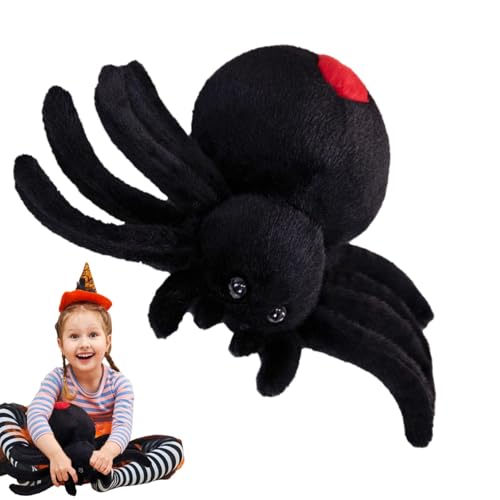 scyca Kissen in Form einer Spinne, Spinnenkissen, Halloween-Kissen mit Form, Plüsch-Spinnenkissen, lustiges Weihnachtsspielzeug, dekorativ für Zimmerdekoration von scyca