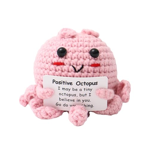 scyca Positiver mentaler Oktopus, positive Häkeltier-Puppe | Positive Oktopus-Puppe mit Atemkarte, Häkelpuppe zur emotionalen Unterstützung für Freunde, Dekoration scyca Positiver mentaler Oktopus, positive Häkeltier-Puppe | Positive Oktopus-Puppe mit Atemkarte, Häkelpuppe zur emotionalen Unterstützung für Freunde, Dekoration von scyca