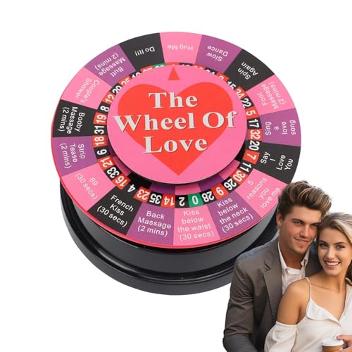 scyca Schreibtischspielzeug mit Roulette-Rad, Valentinstagsspielzeug | Roulette-Rad für Erwachsene | Akku Roulette-Rad Fidget Spiel Das Rad der Liebe Spiel Erwachsene Trinkspiel scyca Schreibtischspielzeug mit Roulette-Rad, Valentinstagsspielzeug | Roulette-Rad für Erwachsene | Akku Roulette-Rad Fidget Spiel Das Rad der Liebe Spiel Erwachsene Trinkspiel von scyca