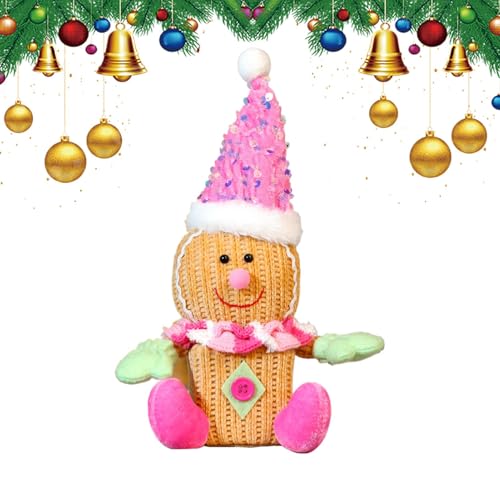 scyca Weihnachtsplüschpuppe Lebkuchenmann, Weihnachtsplüschpuppe, Lebkuchenmann, langlebiges Plüschtier, leuchtende Farben, Weihnachtszwerge für scyca Weihnachtsplüschpuppe Lebkuchenmann, Weihnachtsplüschpuppe, Lebkuchenmann, langlebiges Plüschtier, leuchtende Farben, Weihnachtszwerge für von scyca