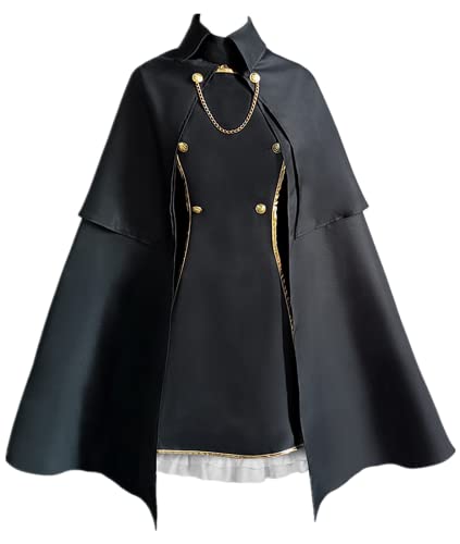 My Dress-Up Darling Cosplay Inui Sajuna Uniform Umhang, schwarzer Kleideranzug für Anime-Fans Cosplay, schwarz, L von sdfsdfsd