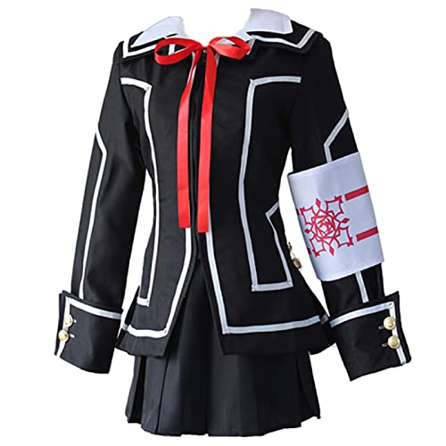 sdfsdfsd Anime Vampire Knight Cosplay Kurosu Kuran Yuki Outfits, JK Schuluniform Anzug für Anime Fans Cosplay, schwarz, XL von sdfsdfsd
