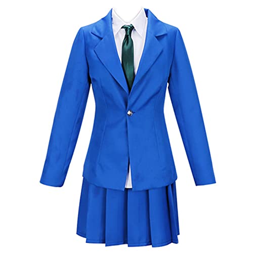 sdfsdfsd Detective Conan Cosplay Mouri Ran Rock-Outfits, für Anime Rachel Moore Fans Cosplay Schulanzug, Blau, L von sdfsdfsd