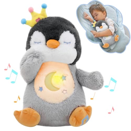 seOSTO Beruhigende Pinguine, Atmende Pinguine, Schlafotter Plüsch mit Atembewegung und Musik Musikalische, Beruhigungspuppe für Baby Spielzeug, Neue Baby Geschenke seOSTO Beruhigende Pinguine, Atmende Pinguine, Schlafotter Plüsch mit Atembewegung und Musik Musikalische, Beruhigungspuppe für Baby Spielzeug, Neue Baby Geschenke von seOSTO