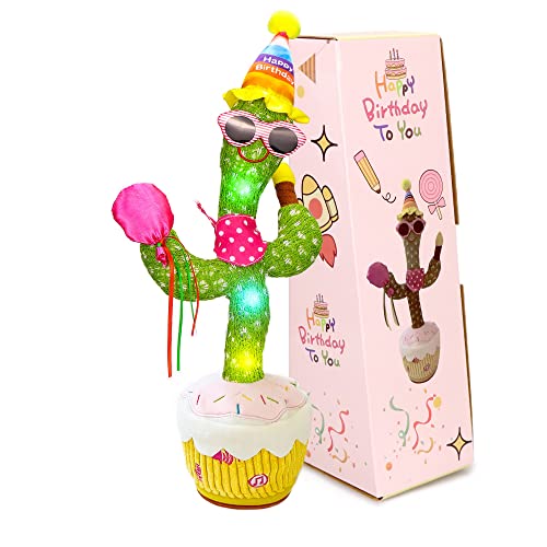 seOSTO Sprechender Tanzender Geburtstag Kaktus Plüschtier, Dancing Cactus Geburtstag Toy, Elektronischer Plüschpuppengeschenke für Internationale Kindertagsgeschenke Geburtstagsgeschenk seOSTO Sprechender Tanzender Geburtstag Kaktus Plüschtier, Dancing Cactus Geburtstag Toy, Elektronischer Plüschpuppengeschenke für Internationale Kindertagsgeschenke Geburtstagsgeschenk von seOSTO