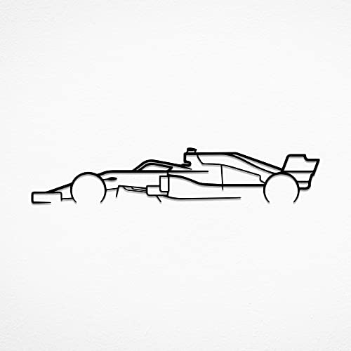 seemy Formel 1 Auto-Wandkunst, F1-Auto-Poster, Formule 1-Renngeschenke für Männer, Auto-Dekor, perfekt für Auto-Wanddekoration, Garagendekoration, Metall-Wandkunst, Dekor für Auto (35,6 x 7,6 cm) von seemy
