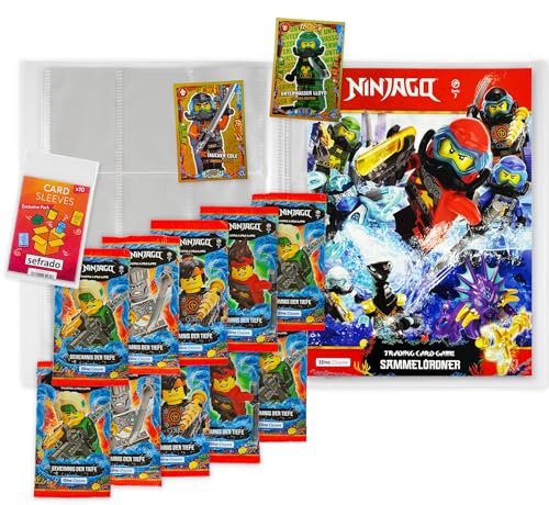 sefrado Bundle Exclusive Hüllen kompatibel mit 1 x Sammelmappe leer + 10 Booster Serie 7 Geheimnis der Tiefe Lego Ninjago Trading Card Game 2022 + Bonus Karten LE 1 Lloyd + LE 8 Cole sefrado Bundle Exclusive Hüllen kompatibel mit 1 x Sammelmappe leer + 10 Booster Serie 7 Geheimnis der Tiefe Lego Ninjago Trading Card Game 2022 + Bonus Karten LE 1 Lloyd + LE 8 Cole von sefrado