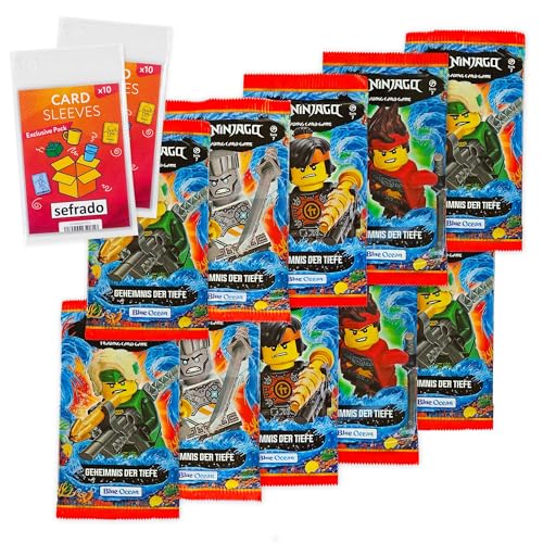 sefrado Bundle Exclusive Hüllen kompatibel mit Lego Ninjago 10 Booster Serie 7 Geheimnis der Tiefe Trading Card Game 2022 sefrado Bundle Exclusive Hüllen kompatibel mit Lego Ninjago 10 Booster Serie 7 Geheimnis der Tiefe Trading Card Game 2022 von sefrado