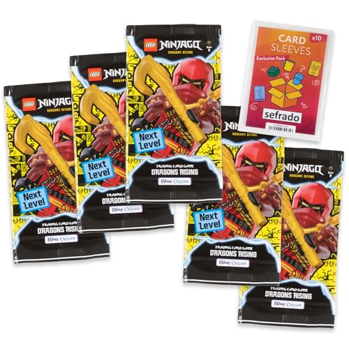 sefrado Bundle Exclusive Hüllen kompatibel mit Lego Ninjago Serie 9 Next Level Trading Cards - 5 Booster á 6 Karten sefrado Bundle Exclusive Hüllen kompatibel mit Lego Ninjago Serie 9 Next Level Trading Cards - 5 Booster á 6 Karten von sefrado