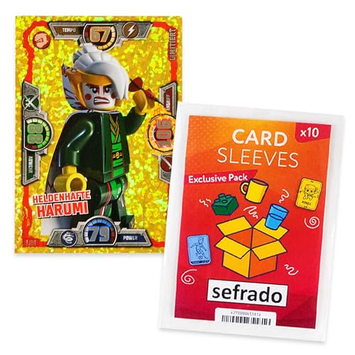 sefrado Bundle Lego Ninjago Serie 3 - LE 9 Heldenhafte Harumi kompatibel mit exclusiven Hüllen von sefrado