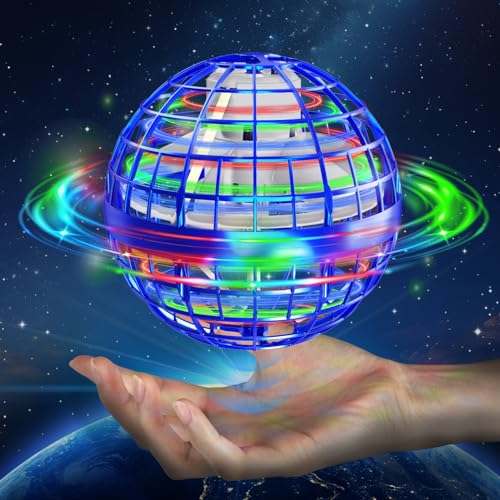 semai Fliegender Ball, Flying Orb Ball mit RGB Licht, Spielzeug Jungen Magic Ball, Hand Controlled Schwebeball Geschenke für Jungen Mädchen 6-12 Jahre - Blue von semai